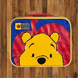 Vintage 90s Disney Winnie the Pooh Small Kids Carry Case – Cute Apple Design